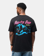 Route One Panther Organic T-Shirt - Black