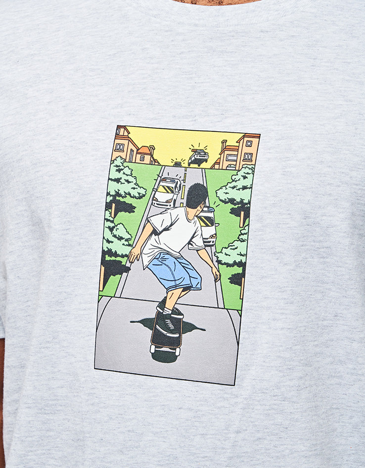 Route One Pursuit Organic T-Shirt - Cool Grey Heather
