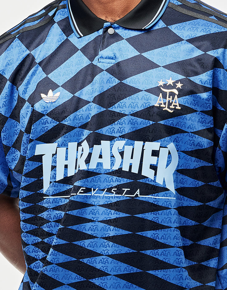 adidas x Thrasher x AFA S/S Jersey - Black/Blue