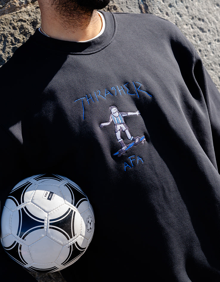 adidas x Thrasher x AFA Gonz Crewneck - Black