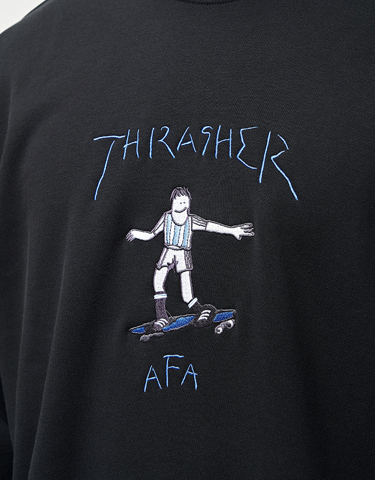 adidas x Thrasher x AFA Gonz Crewneck - Black