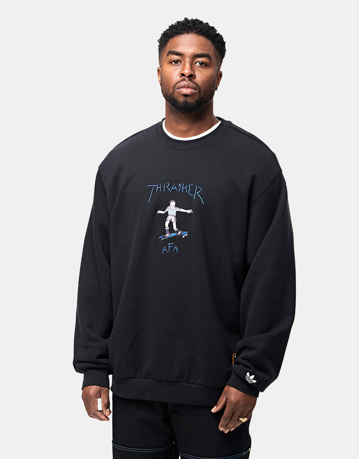 adidas x Thrasher x AFA Gonz Crewneck - Black – Route One
