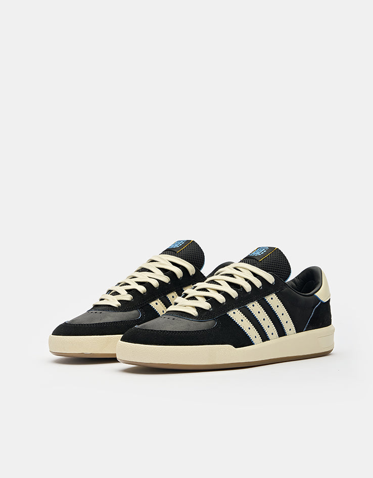 adidas x Thrasher x AFA Glenburn Skate Shoes - Core Black/Cream White/Gum