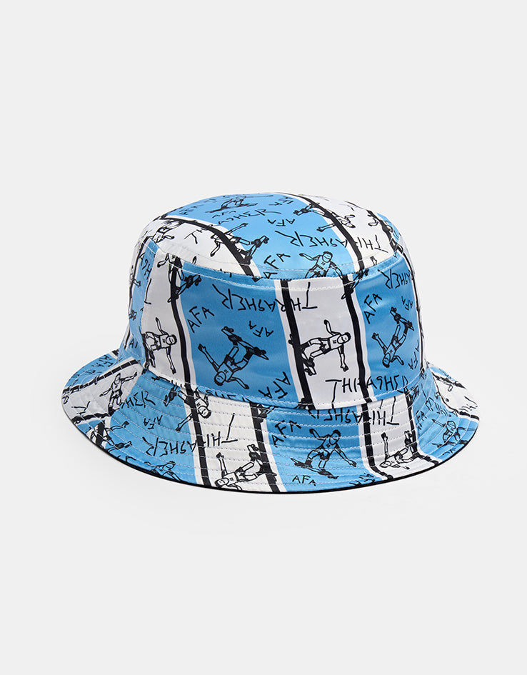 adidas x Thrasher x AFA Reversible Bucket Hat - Night Navy/Light Blue