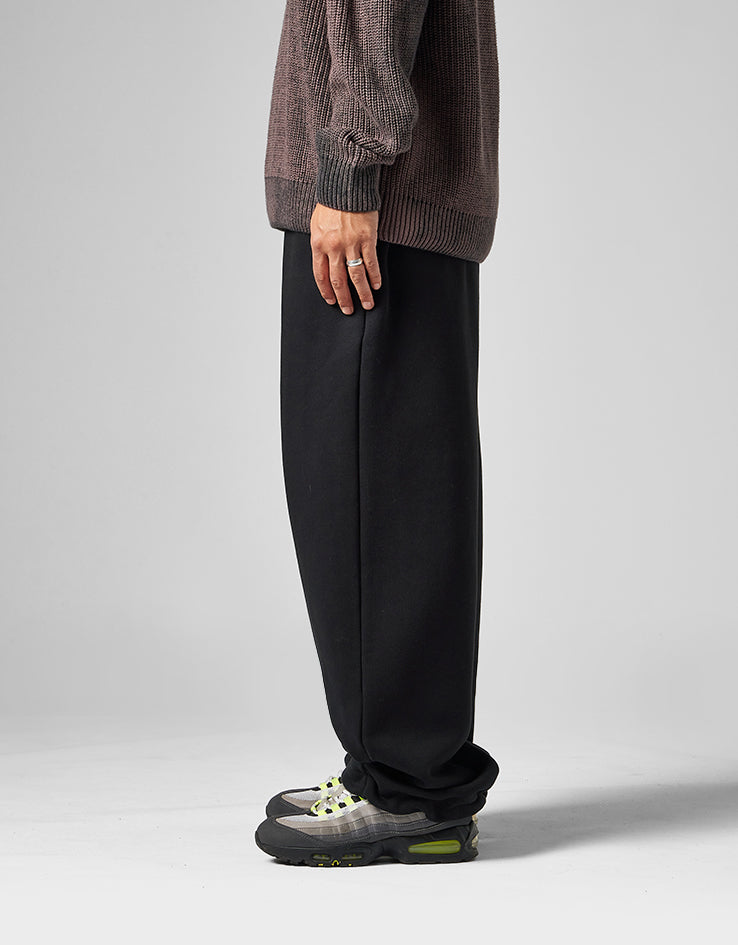 Route One Wide Leg Sweatpant - Black