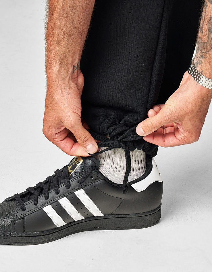 Route One Wide Leg Sweatpant - Black