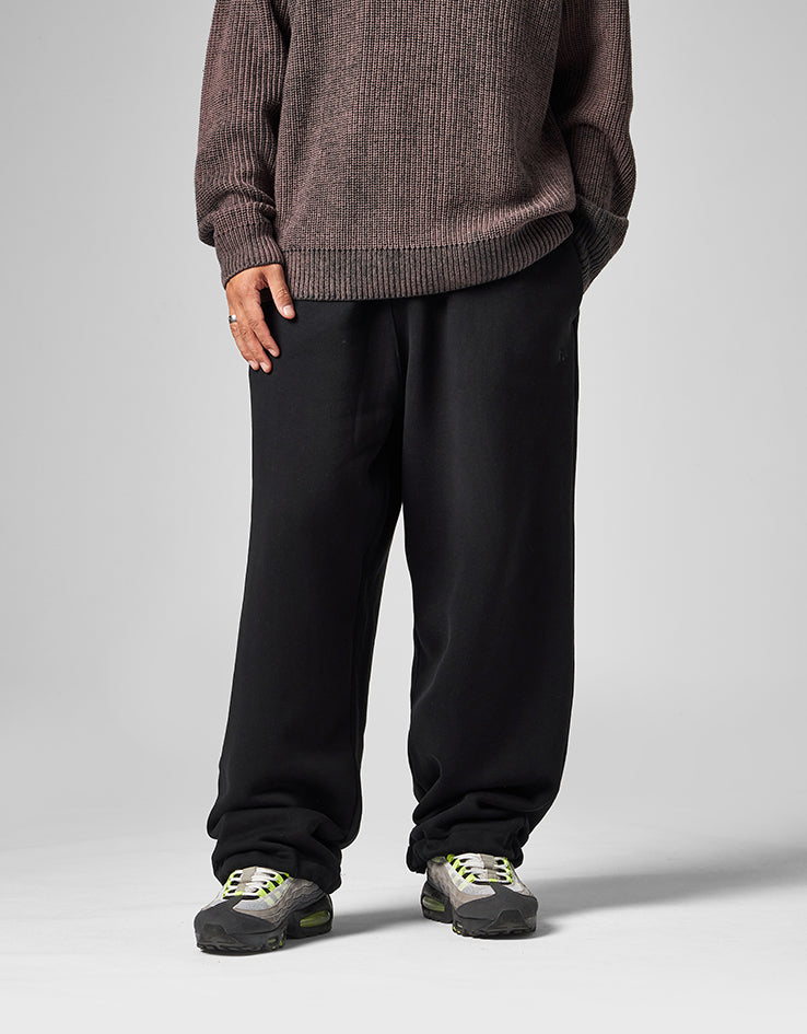 Route One Wide Leg Sweatpant - Black