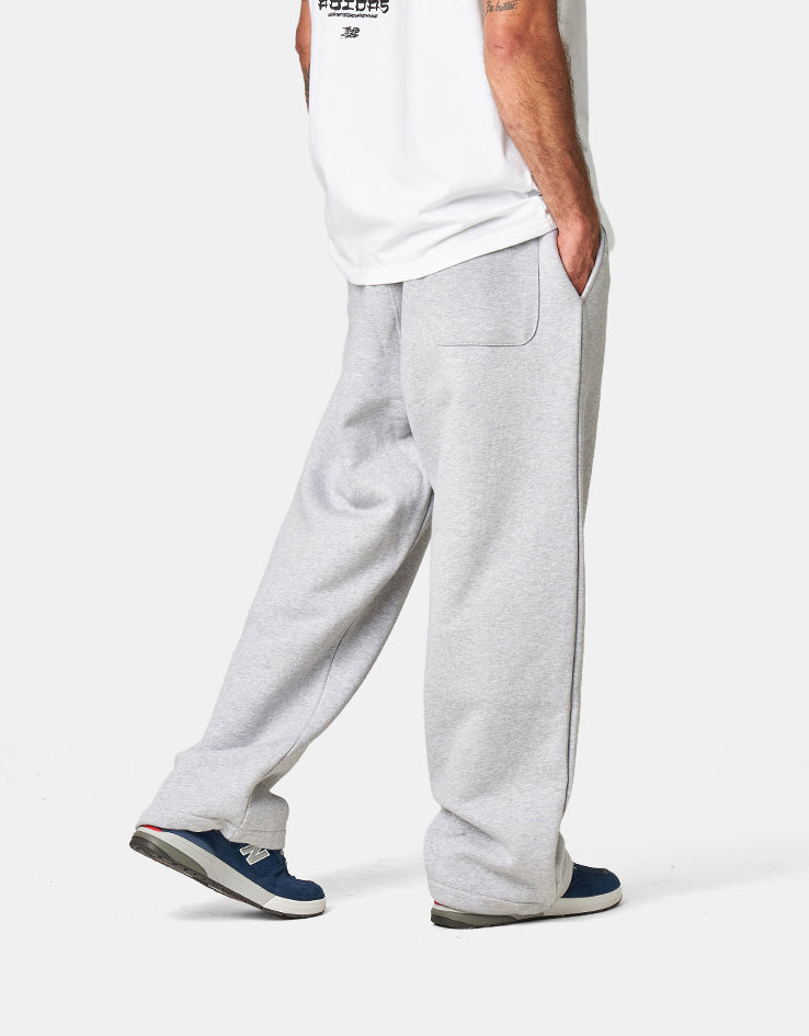 Route One Wide Leg Sweatpant - Heather Grey