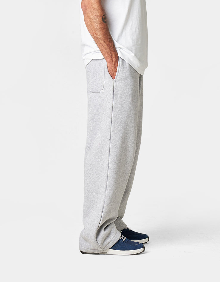 Route One Wide Leg Sweatpant - Heather Grey