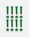 Pig Anodized Green 1" Phillips Bolts