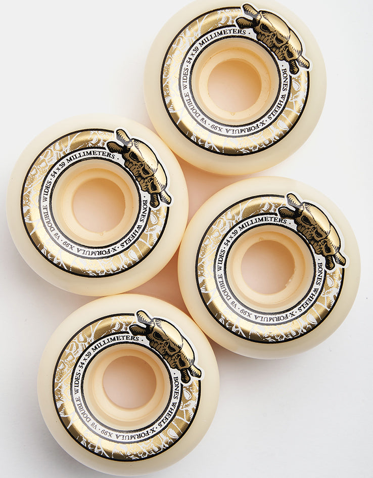 Bones Skull Double Wides V8 99A Skateboard Wheels