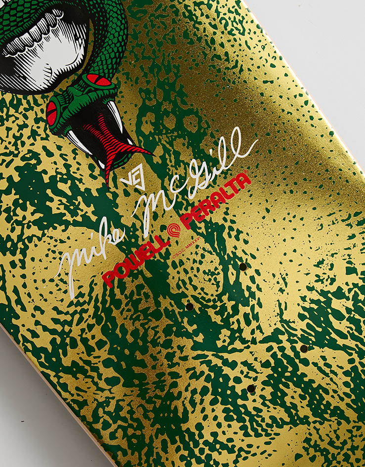 Powell Peralta McGill Skull & Snake Gold Foil Skateboard Deck - 10"
