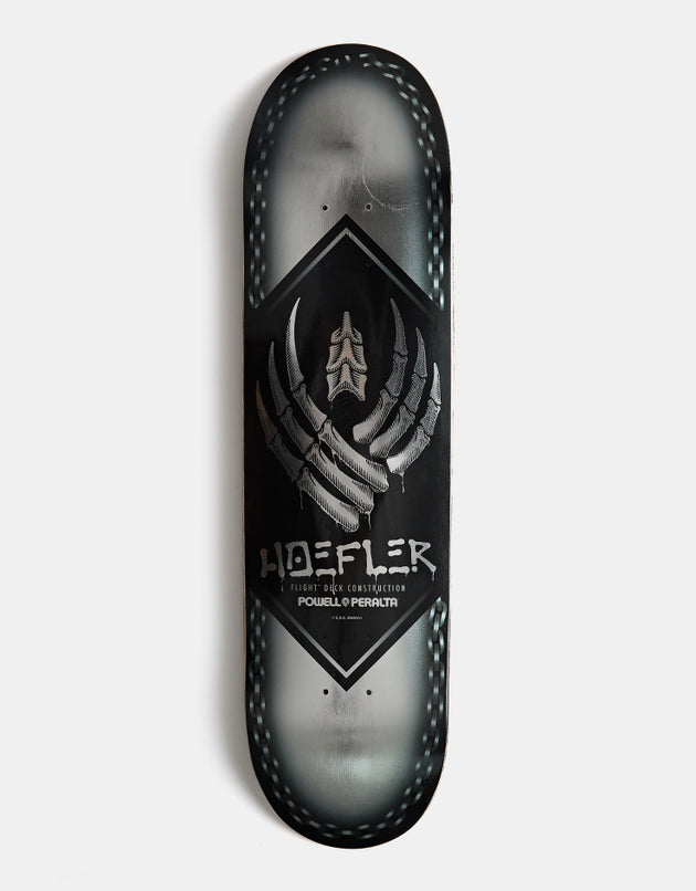 Powell Peralta Hoefler Chains FLIGHT Silver Foil Skateboard Deck - 8"