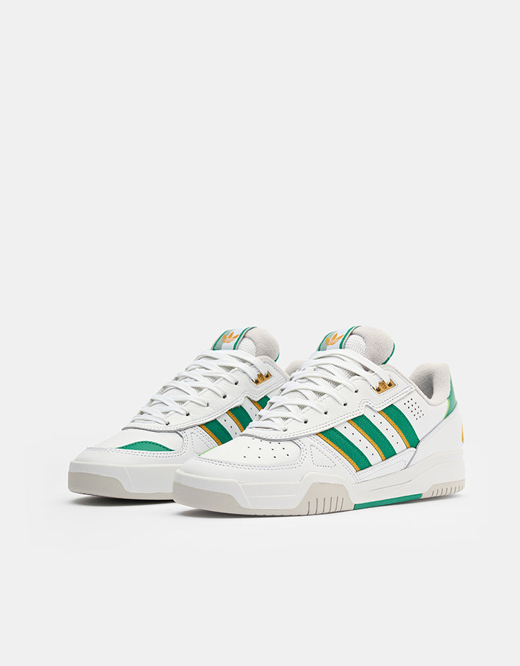 adidas Tekkira Cup Skate Shoes - White/Court Green/Preloved Yellow