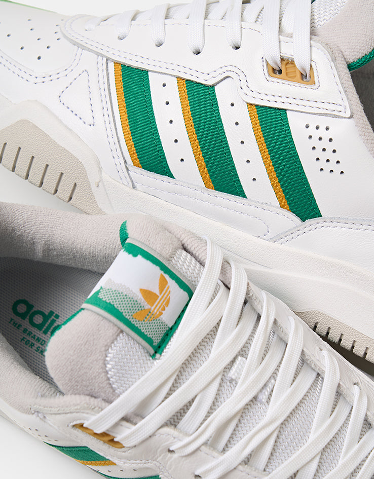 adidas Tekkira Cup Skate Shoes - White/Court Green/Preloved Yellow