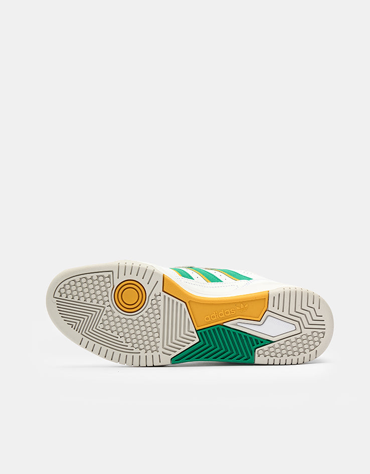 adidas Tekkira Cup Skate Shoes - White/Court Green/Preloved Yellow