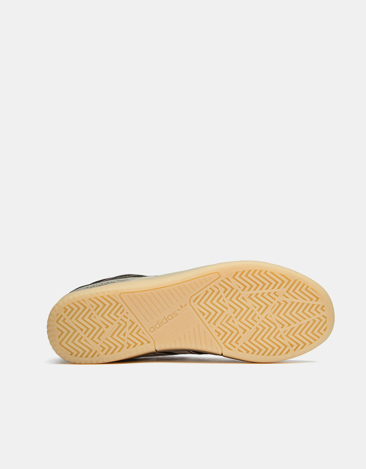 adidas Tyshawn Skate Shoes - Carbon/Crystal White/Better Scarlet