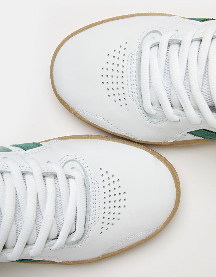 adidas Tyshawn Skate Shoes - White/Collegiate Green/Gum