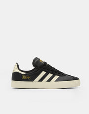 adidas Gazelle ADV Skate Shoes - Core Black/Cream White/Gold Metallic