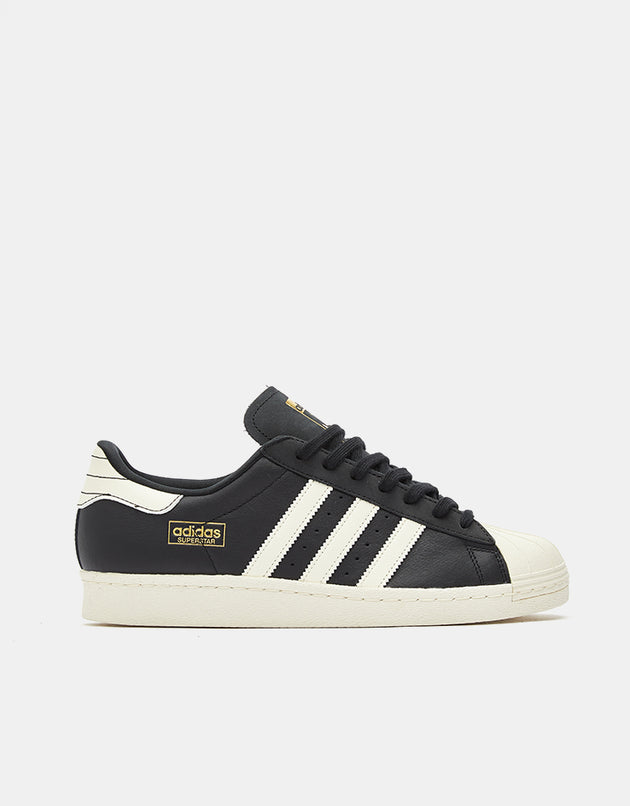 adidas Superstar 80 ADV Skate Shoes - Core Black/Cream White/Gold Metallic