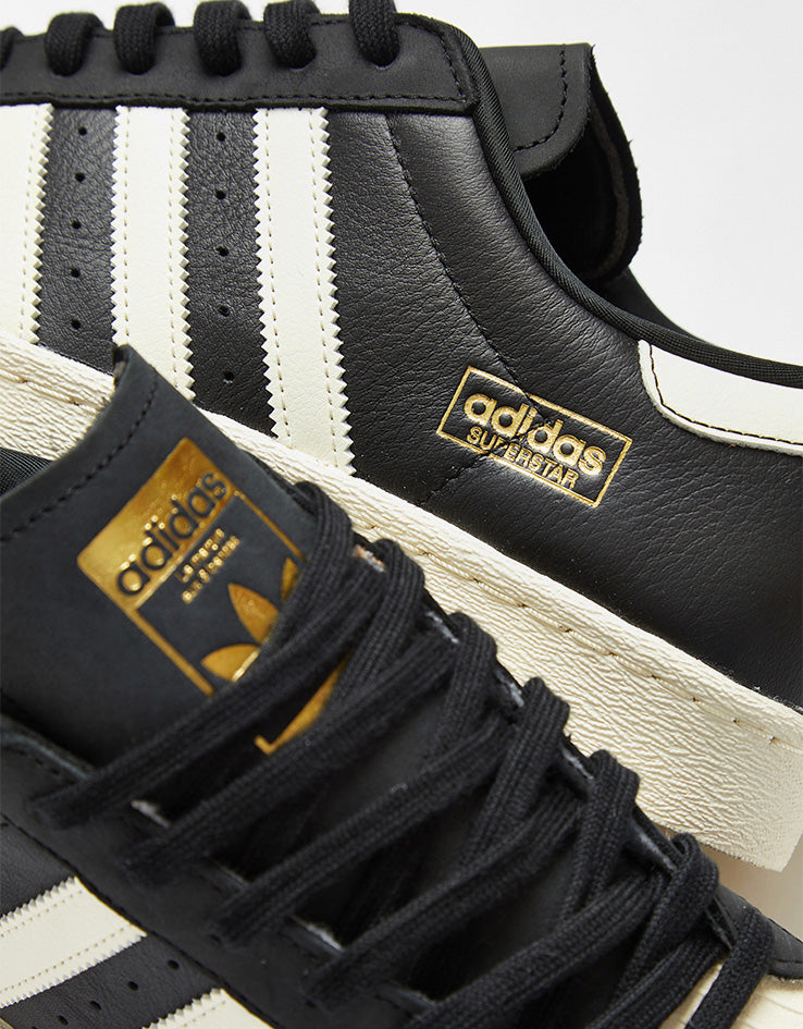 adidas Superstar 80 ADV Skate Shoes - Core Black/Cream White/Gold Metallic