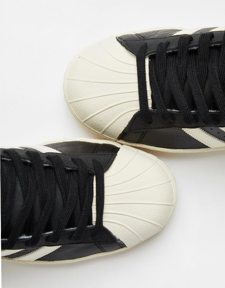 adidas Superstar 80 ADV Skate Shoes - Core Black/Cream White/Gold Metallic