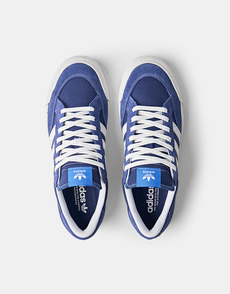 adidas Nora Skate Shoes - Dark Blue/White/Gold Metallic