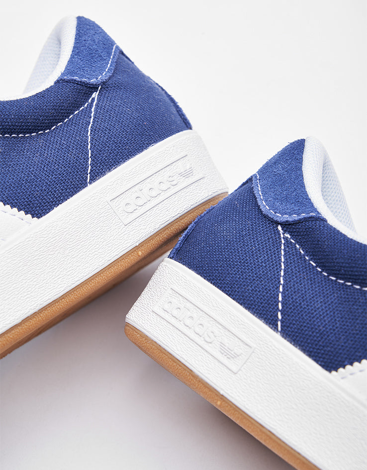 adidas Nora Skate Shoes - Dark Blue/White/Gold Metallic