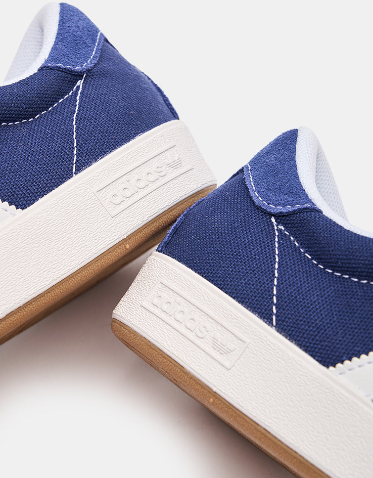 adidas Nora Skate Shoes - Dark Blue/White/Gold Metallic