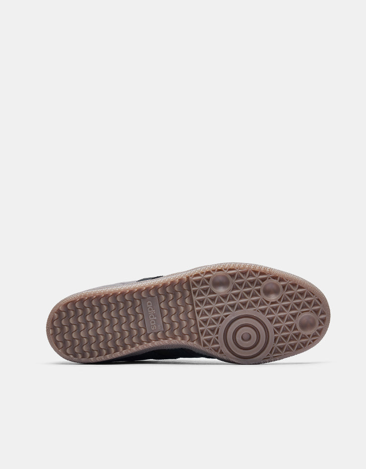 adidas Samba ADV Skate Shoes - Dark Brown/Core Black/Gum