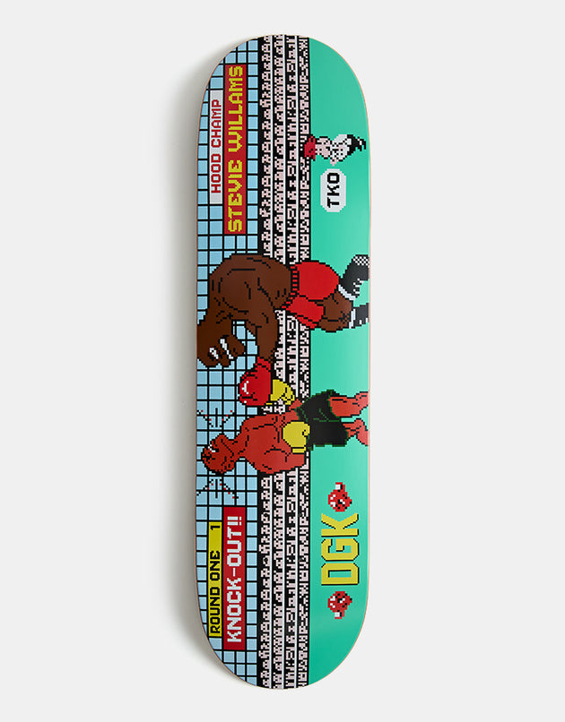 DGK Williams 8-Bit TKO Skateboard Deck - 8.25"