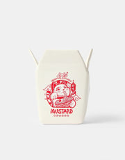Ceramic Takeaway Box Pen Pot - White