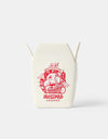 Ceramic Takeaway Box Pen Pot - White