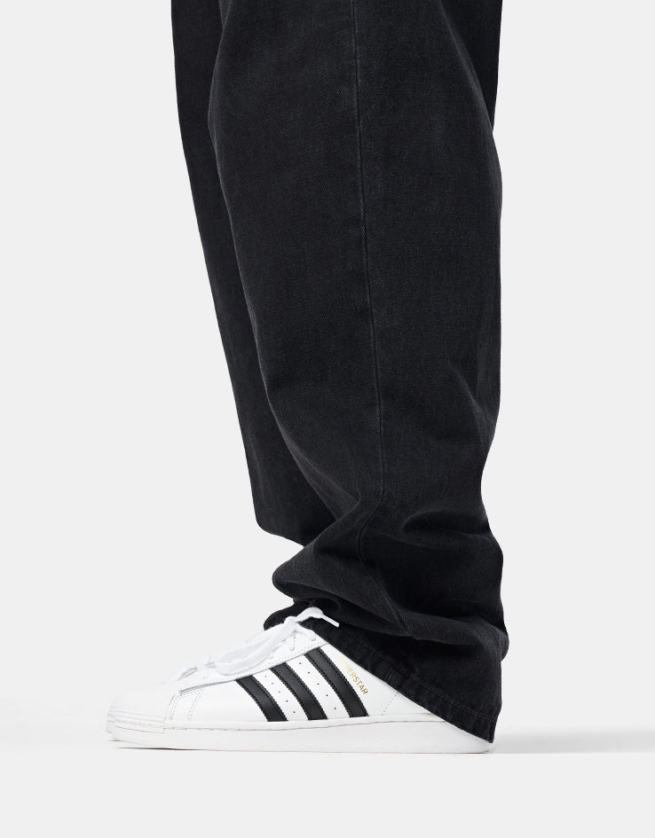 Carhartt WIP Aaron Pant - Black (Camano Stone Washed)