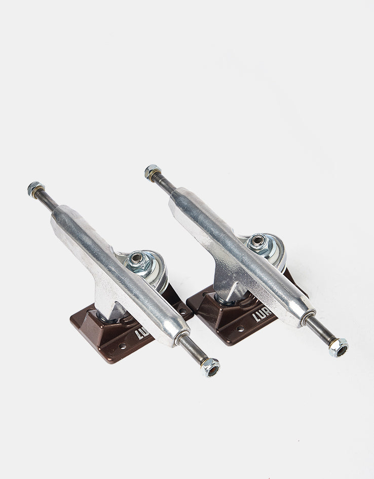 Lurpiv 3 Hollow Skateboard Trucks - Polished/Brown (Pair)