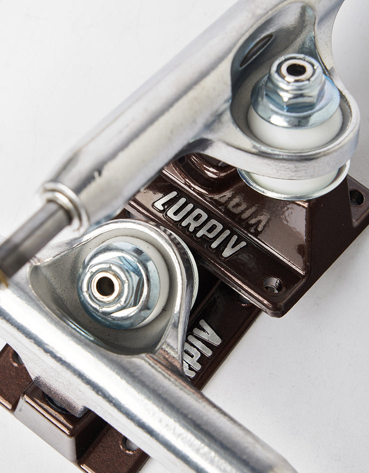 Lurpiv 3 Hollow Skateboard Trucks - Polished/Brown (Pair)