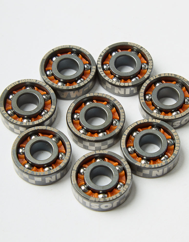 Bronson Speed Co. Joslin RAW 6-Ball Skateboard Bearings