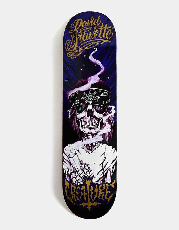 Creature Gravette Hippie Skull 20th Skateboard Deck - 8.3"