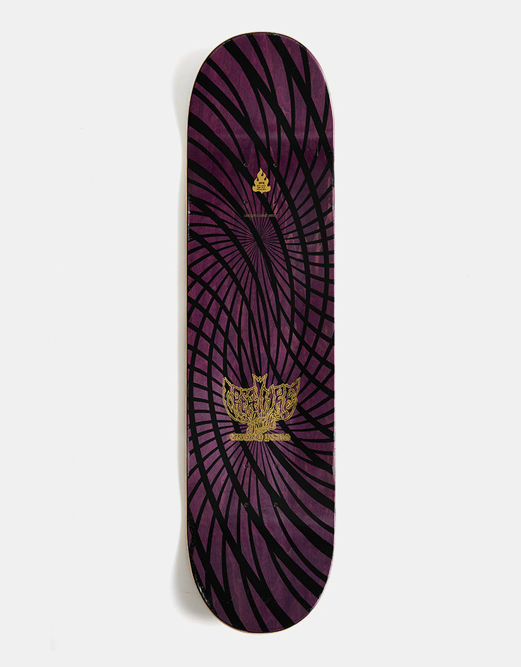 Creature Gravette Hippie Skull 20th Skateboard Deck - 8.3"