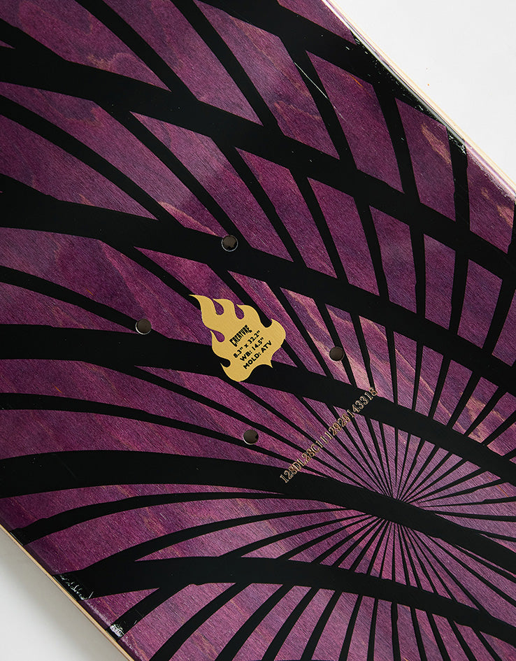 Creature Gravette Hippie Skull 20th Skateboard Deck - 8.3"