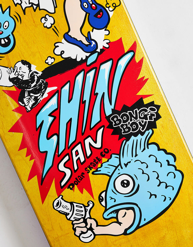 Polar Shin Bongi Boy Yellow Skateboard Deck - 8.25"