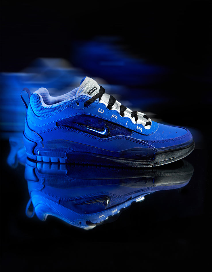Nike SB Air Max Ishod Skate Shoes - Blue Void/Metallic Silver-Radiant Blue