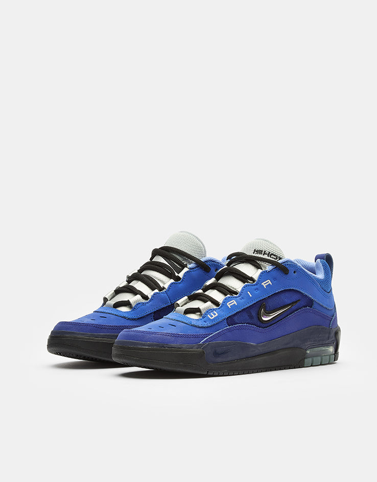 Nike SB Air Max Ishod Skate Shoes - Blue Void/Metallic Silver-Radiant Blue