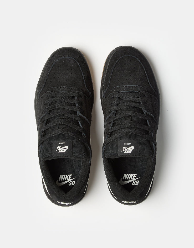 Nike SB Code 58 Skate Shoes - Black/Summit White-Black-Gum Light Brown