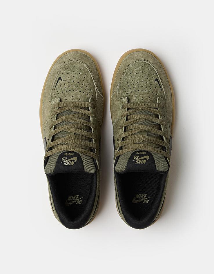 Nike SB Force 58 Skate Shoes - Medium Olive/Black-Medium Olive