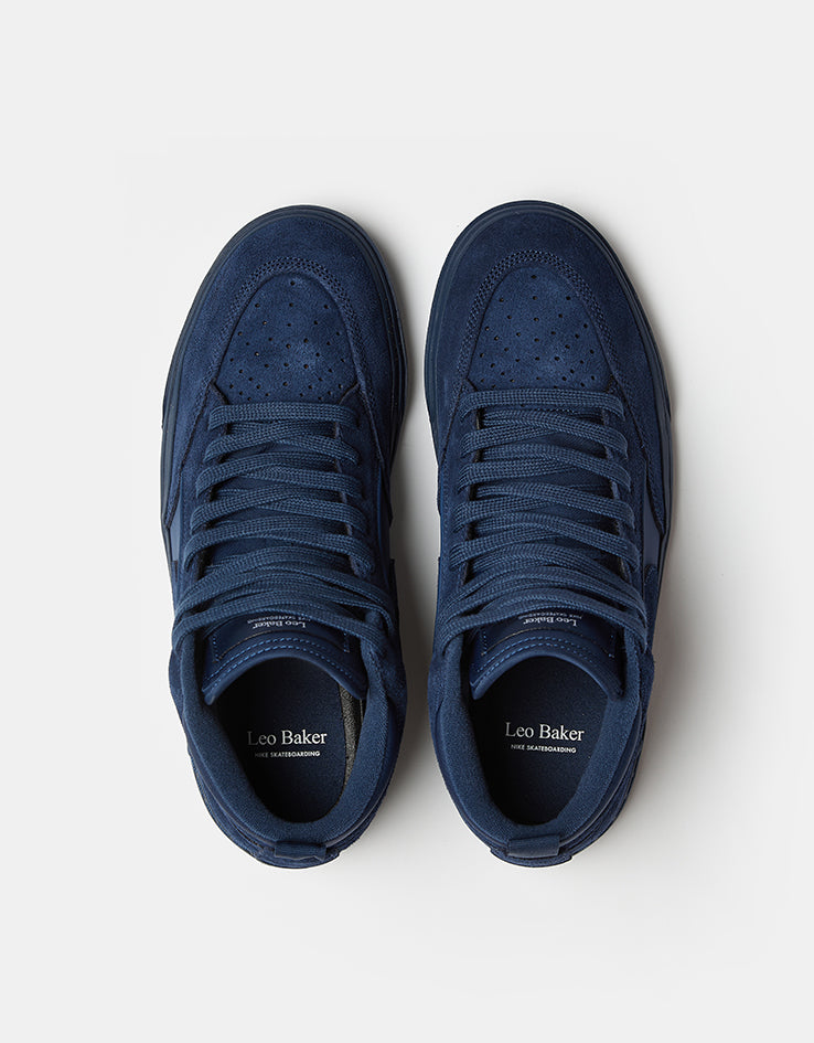 Nike SB React Leo Skate Shoes - Navy/Navy-Navy