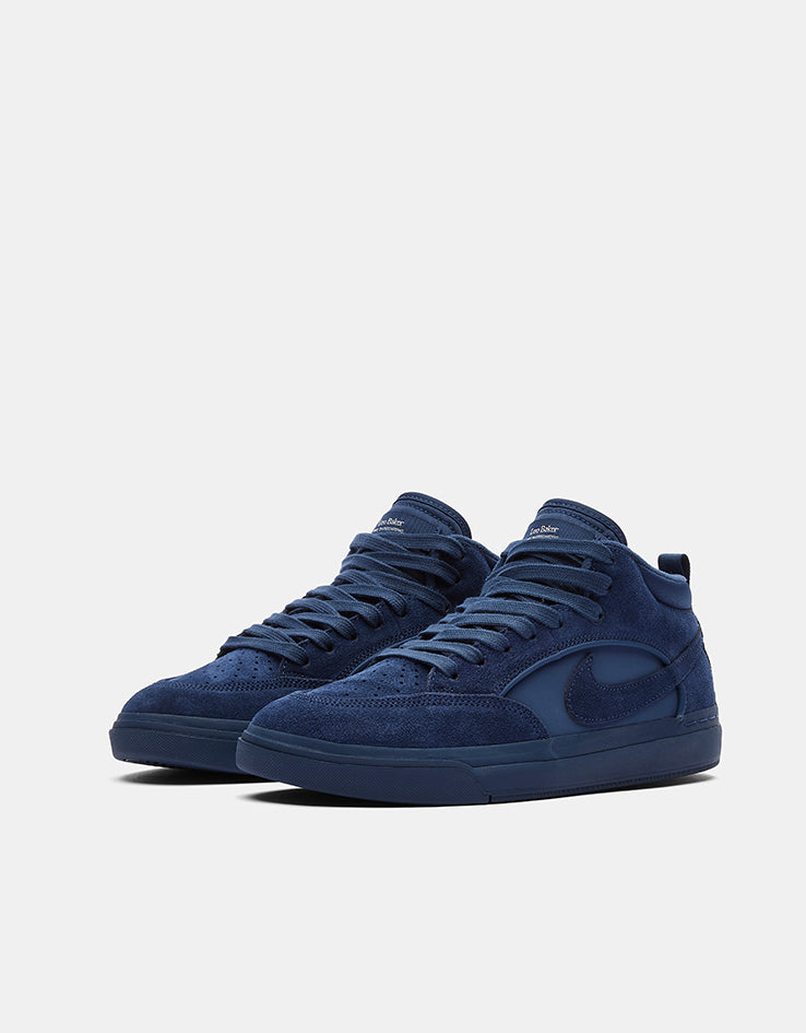 Nike SB React Leo Skate Shoes - Navy/Navy-Navy