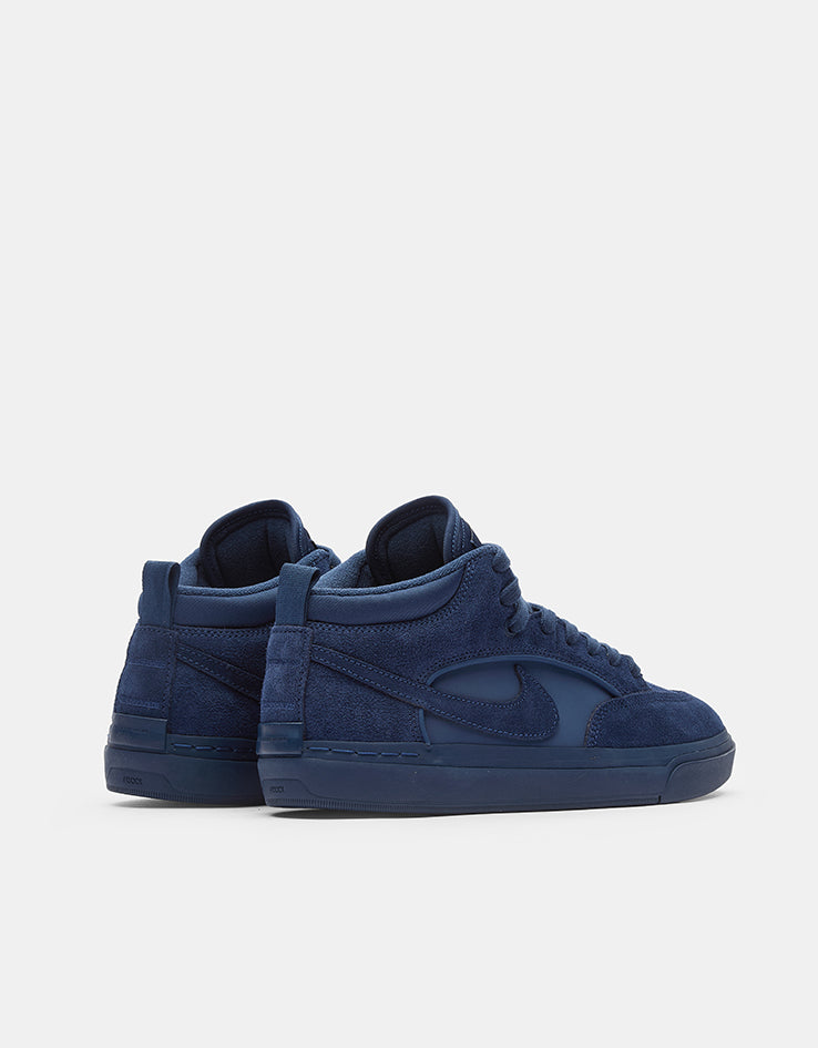 Nike SB React Leo Skate Shoes - Navy/Navy-Navy