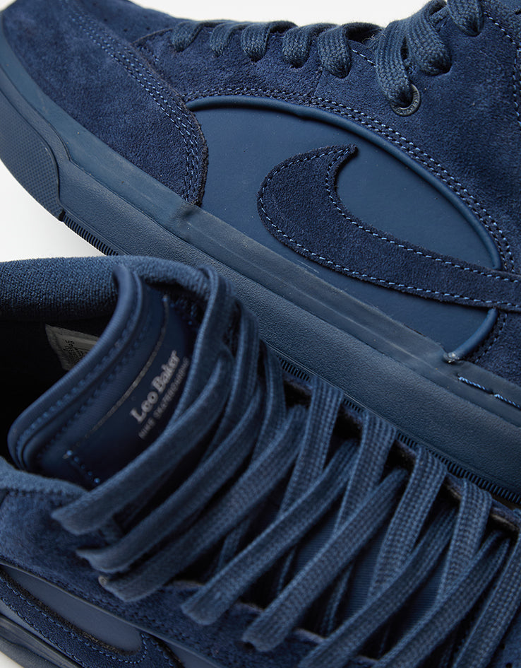 Nike SB React Leo Skate Shoes - Navy/Navy-Navy