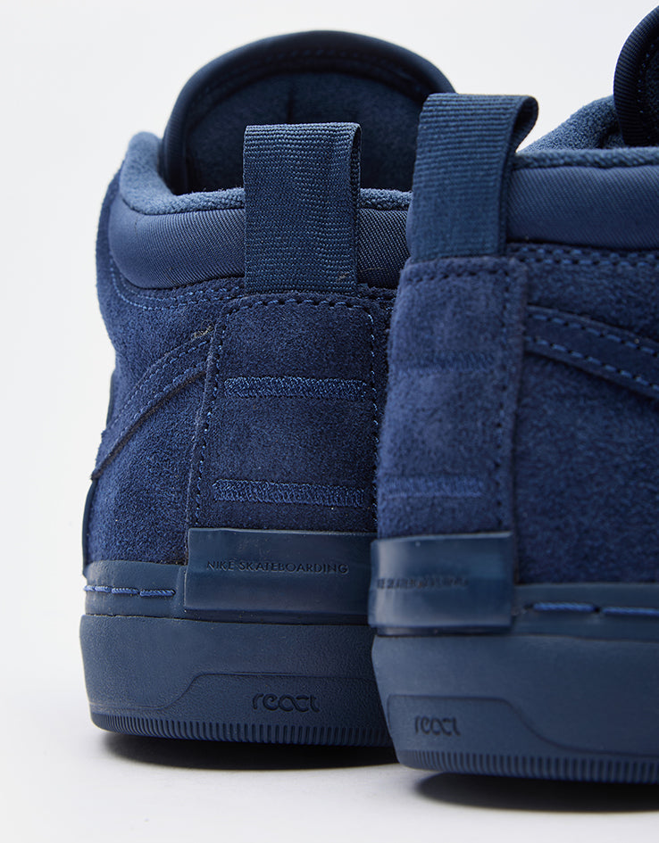 Nike SB React Leo Skate Shoes - Navy/Navy-Navy